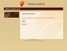 Tablet Screenshot of intranet.wcpit.pl